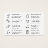 Any Color グラデーション Powder Browsアフターケアアドバイス (裏面)