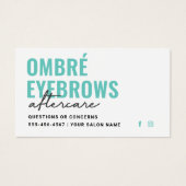 Any Color グラデーション Powder Browsアフターケアアドバイス (正面)