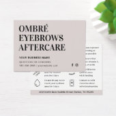 Any Color グラデーション Powder Brows AfterCareアドバイス (デスク)