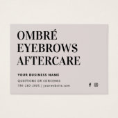 Any Color グラデーション Powder Brows AfterCareアドバイス (正面)