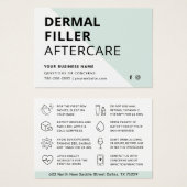 Any Color モダン Dermal Filler Aftercare Card (正面&裏面)