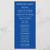 Any Color モダン Starfishの式結婚プログラム プログラム (裏面)