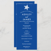 Any Color モダン Starfishの式結婚プログラム プログラム (正面/裏面)