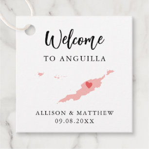 Any Color Anguillaの結婚歓迎バッグ フェイバータグ