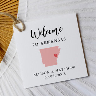 Any Color Arkansas'結婚s Welcomeバッグ フェイバータグ