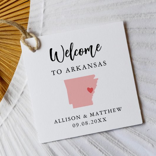 Any Color Arkansas'結婚s Welcomeバッグ フェイバータグ