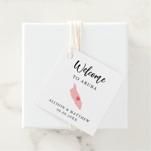 Any Color Aruba's Welcome結婚バッグ フェイバータグ (インサイチュ)