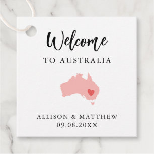 Any Color Australiaの結婚歓迎バッグ フェイバータグ