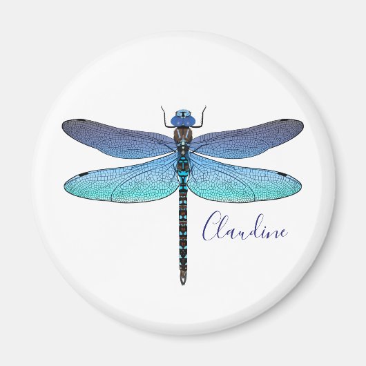 Any Color Background Dragonfly Magnet マグネット (正面)