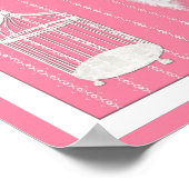 Any Color Background - Feather Wings Personalized ポスター (角)