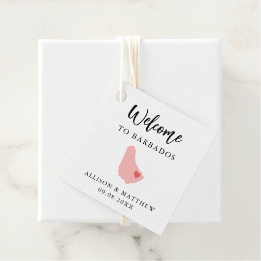 Any Color Barbadosの結婚歓迎バッグ フェイバータグ (インサイチュ)