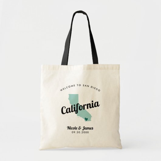 Any Color Californiaの結婚Welcomeバッグ トートバッグ (正面)