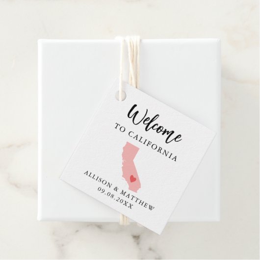 Any Color Californiaの結婚Welcomeバッグ フェイバータグ (インサイチュ)