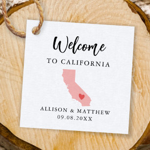 Any Color Californiaの結婚Welcomeバッグ フェイバータグ