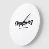 Any Color Company Name ラージ壁時計 (傾斜)