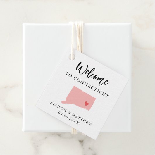 Any Color Connecticutの結婚Welcomeバッグ フェイバータグ (インサイチュ)