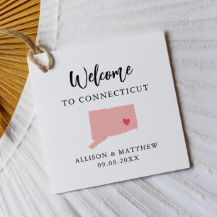 Any Color Connecticutの結婚Welcomeバッグ フェイバータグ