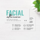 Any Color Facial Aftercare Instructionsカード (デスク)