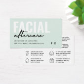 Any Color Facial Aftercare Instructionsカード (デスク)