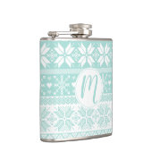 Any Color Fair Isle Winterセーターモノグラム フラスク (右)