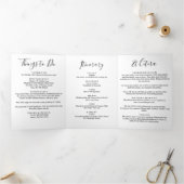 Any Color Floridaの歓迎結婚バッグ日程 三つ折りプログラム (内部)