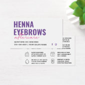 Any Color Henna Brows Tint Aftercare Card (デスク)