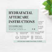 Any Color HydraFacialアフターケア指示カード (デスク)