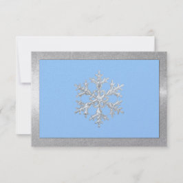 Any Color Icy Snowflakes Holiday Party RSVP