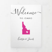Any Color Idaho's Welcome結婚バッグの日程 三つ折りプログラム (カバー)