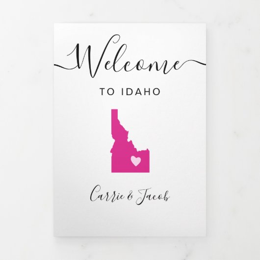 Any Color Idaho's Welcome結婚バッグの日程 三つ折りプログラム (カバー)