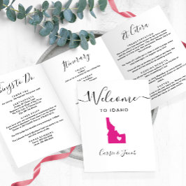 Any Color Idaho's Welcome結婚バッグの日程 三つ折りプログラム