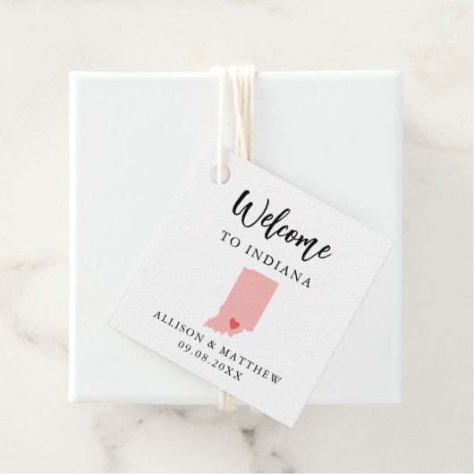 Any Color Indianaの結婚歓迎バッグ フェイバータグ (インサイチュ)