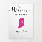 Any Color Indiana's Welcome結婚バッグの日程 三つ折りプログラム (カバー)