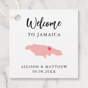 Any Color Jamaica'結婚s Welcomeバッグ フェイバータグ