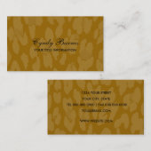 Any Color Leopard Print名刺 名刺 (正面/裏面)