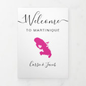 Any Color Martiniqueの結婚ようこそ旅程 三つ折りプログラム (カバー)