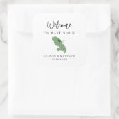 Any Color Martiniqueの結婚WelcomeバッグまたはBox スクエアシール (バッグ)