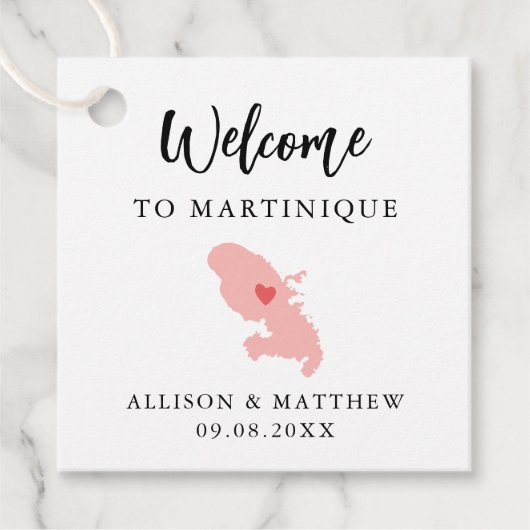 Any Color Martinique's Welcome結婚バッグ フェイバータグ (正面)