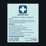 Any Color Medical Symbol、EMT、救急医療隊員 チラシ<br><div class="desc">名刺ストアの救急医療隊員のチラシを使用し広告て、任意のカラーメディカルシンボル、EMT。</div>
