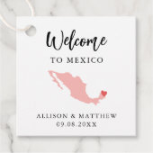 Any Color Mexico結婚's Welcomeバッグ フェイバータグ (正面)