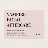 Any Color Micronedling After Care Instruction Card (正面)