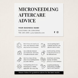 Any Color Micronedling After Care Instruction Card