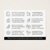 Any Color Micronedling After Care Instruction Card (裏面)