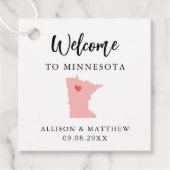 Any Color Minnesota結婚's Welcomeバッグ フェイバータグ (正面)