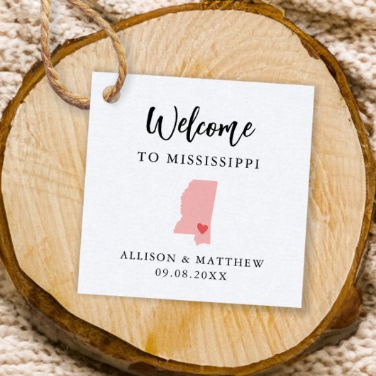 Any Color Missicipyの結婚歓迎バッグ フェイバータグ