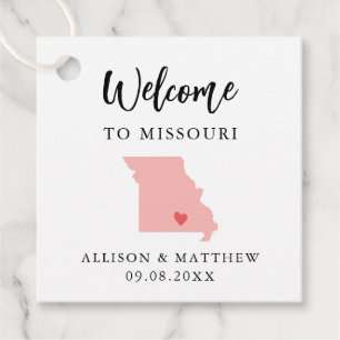 Any Color Missouri結婚's Welcomeバッグ フェイバータグ
