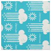 Any Color My Sunshine Rain パーソナライズされた Cloud ファブリック (見本)