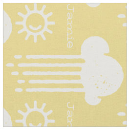 Any Color My Sunshine Rain パーソナライズされた Cloud ファブリック