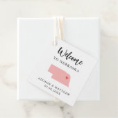 Any Color Nebraskaの歓迎結婚バッグ フェイバータグ (インサイチュ)