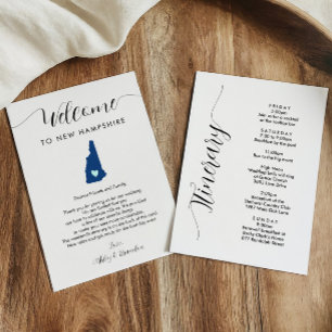 Any Color New Hampshireの結婚ウェルカム旅程